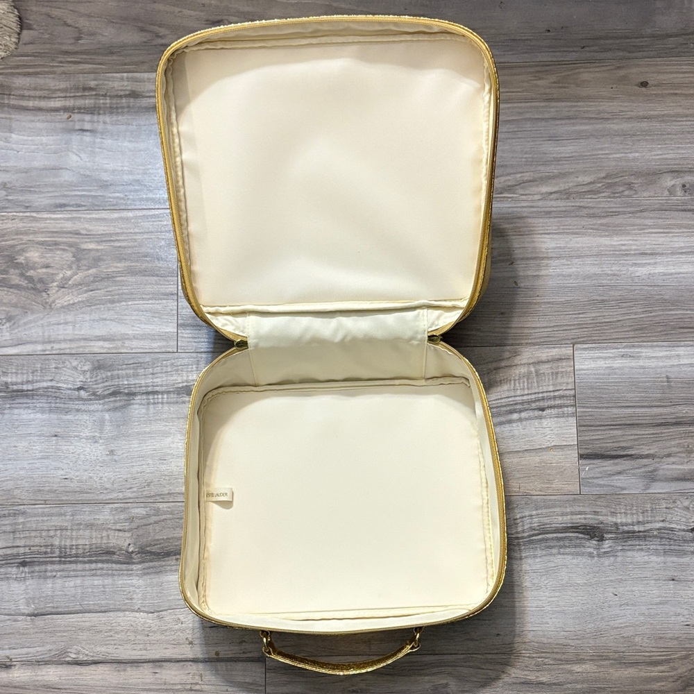 Vintage Estee Lauder Luxurious Gold Carry Cosmetic Case - Picture 3 of 6
